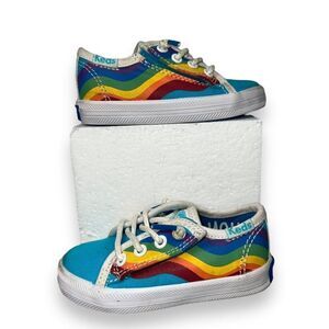 Keds Kickstart "Be the Change" Rainbow Pride Sneakers Toddler 4‎